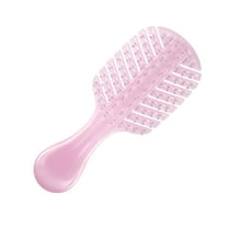 1 Pc Women Leaf Style Hollow Comb Hair Brush for Straight Curly Hair Purple PP