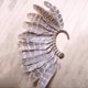 thumbnail image 2 of 2Pcs Unisex Big Feather Ear Cuff Non Piercing Gold Clip on Earrings, 2 of 5