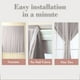 thumbnail image 5 of Cortinas Bordadas Transparentes Hys241217802 | Paneles de Poliéster de Malla Fantasma Opacos Que Filtran La Luz | Voile Suave y Transpirable | 99 X 289 Cm | Blanco, Rosa, Gris, Azul y Beige | Sala de, 5 of 6
