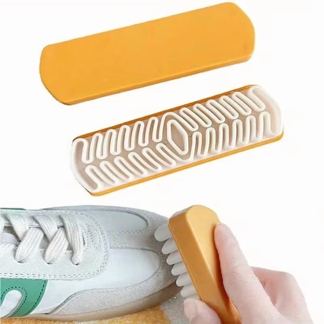 Un cepillo de goma blanco for zapatos, adecuado for gamuza y nobuk, herramienta de limpieza de cuero for botas, bolsos y un cepillo de limpieza doméstico eficaz.