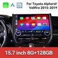 thumbnail image 4 of SNATEEN 15.7 inch Carplay Screen/Radio/Multimedia Player for Toyota Alphard/Vellfire 2015-2019 Model Universal Car Navigation/GPS Upgrade Headunit Android Display 1080P Touch Screen Replace System, 4 of 15