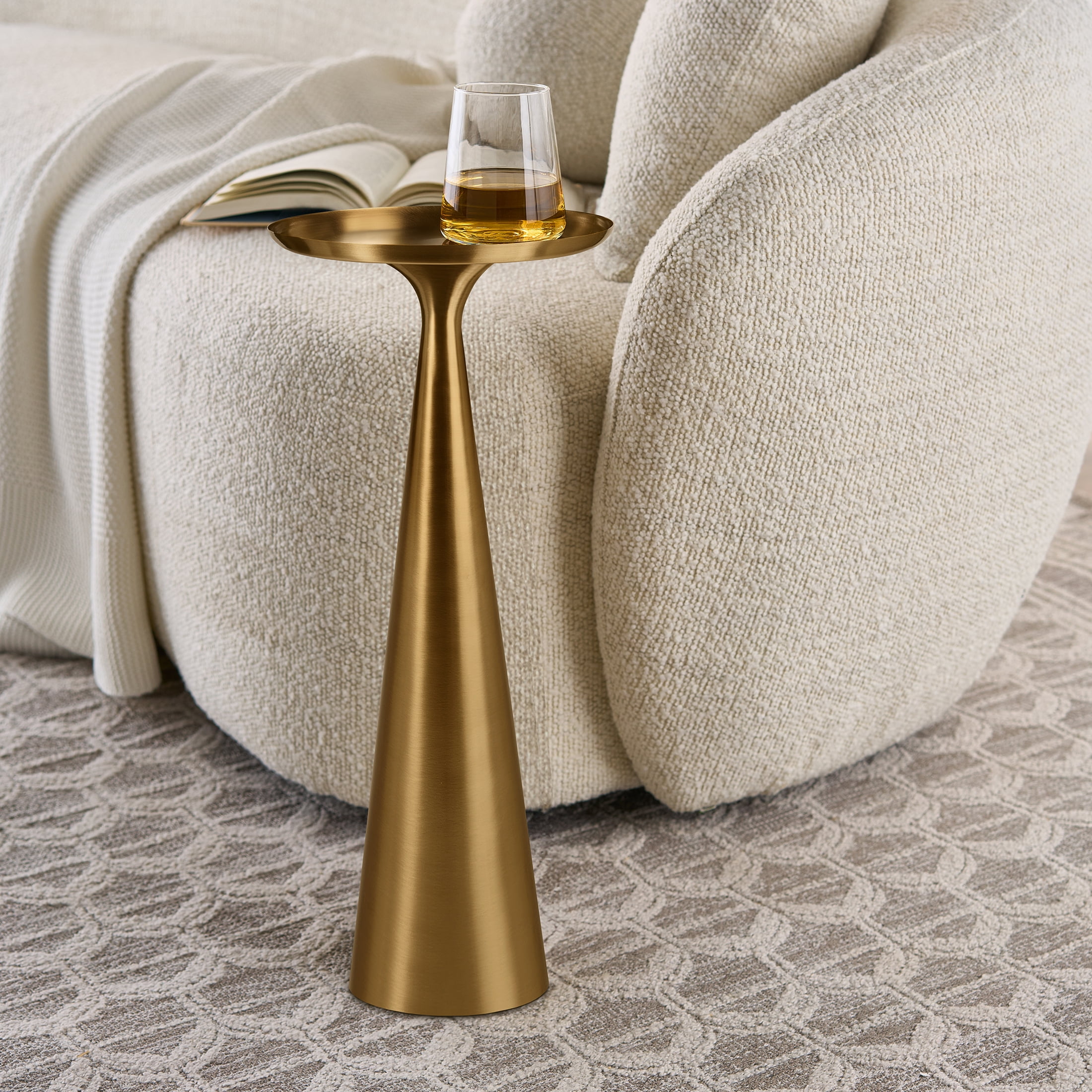 (2 pack) Better Homes & Gardens Truitt Drink Table, Gold