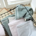thumbnail image 3 of Nvzi 4 toallas de algodón gris para baño, 34x74 cm, de algodón puro, ultra absorbentes y suaves para uso diario, ideales como paños para el cuerpo y la cara., 3 of 5