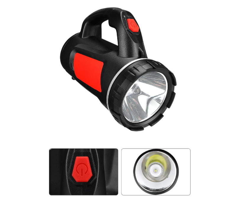 Bright LED Searchlight USB Rechargeable Handheld Flashlight Spotlight Camping US 