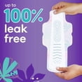 thumbnail image 2 of Radiant Teen Pads, Size 4, Overnight, with Wings, Unscented, 18 Count, 2 of 5