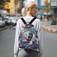 thumbnail image 7 of JIALIOU Mini Backpack Purse for Women Quilted Casual Daypack Small Travel Shoulder Bag, Eagle Mountains Tree Circle, 7 of 7