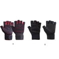 thumbnail image 4 of Wosthever 1 par de guantes de Fitness, medio dedo, levantamiento de pesas, culturismo, deportes, ciclismo, montar, mitones, Protector portátil Ropa Deportiva, Zapatos Rojo S, 4 of 6
