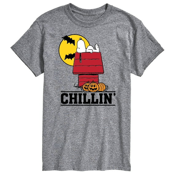 Peanuts - Snoopy Chillin Halloween - Men's Short Sleeve Graphic T-Shirt
