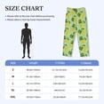 thumbnail image 3 of Mens Pajama Pants Bottoms with Pockets - Grape Print leaf Comfy Mens Pj Pants, Soft Men Lounge Pants, 3 of 5