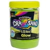 Cra-Z-Art Cra-Z-Sand Green Glow Sand 1.5lbs Jar, Unisex Child Ages 4 and up