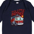 thumbnail image 4 of Inktastic Little Brother Fire Truck Boys Long Sleeve Baby Bodysuit, 4 of 5