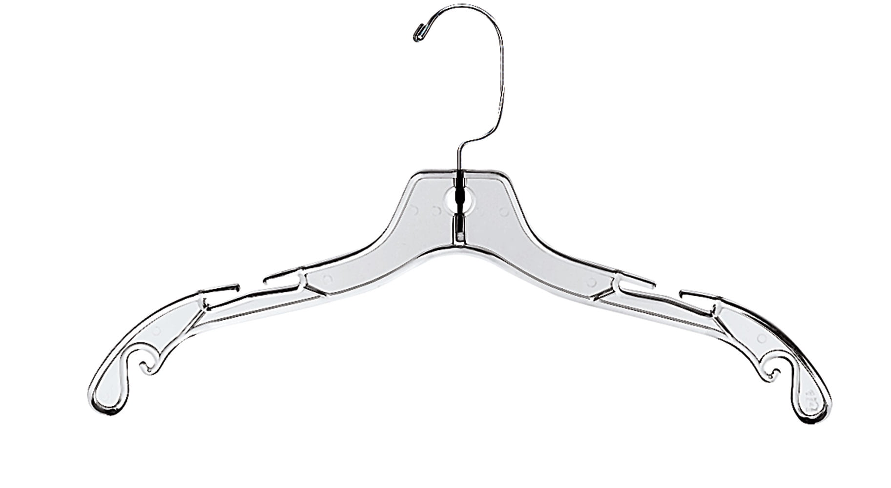 pack of 25 New Clear Plastic Dress Hanger 17" 
