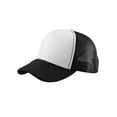thumbnail image 1 of Perfectly Crowned Adjustable Snapback Trucker  Mesh Cap, Black White, 1 of 1