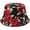 Rose Black, variant on DLAPL Cute Print Bucket Hat for Women Men Teens Summer Beach Fisherman Cap, Tiger Navy