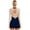 Navy Blue, variant on CHICTRY Womens Figure Ice Skating Dress Rhinestones Long Sleeve Ballet Lyrical Skirted Leotard