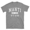 thumbnail image 1 of Manti Utah Classic Established Men's Cotton T-Shirt, 1 of 1