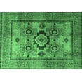 thumbnail image 1 of Ahgly Company Indoor Rectangle Oriental Emerald Green Modern Area Rugs, 8' x 10', 1 of 4