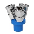 thumbnail image 3 of Tignapoo 3-Way Pneumatic Quick Connect Coupler with 1/4" Internal Thread for Air Hose Splitter - Durable Aluminum and Carbon Steel Construction, Ideal for Compressors and Vacuum Engines, 3 of 6