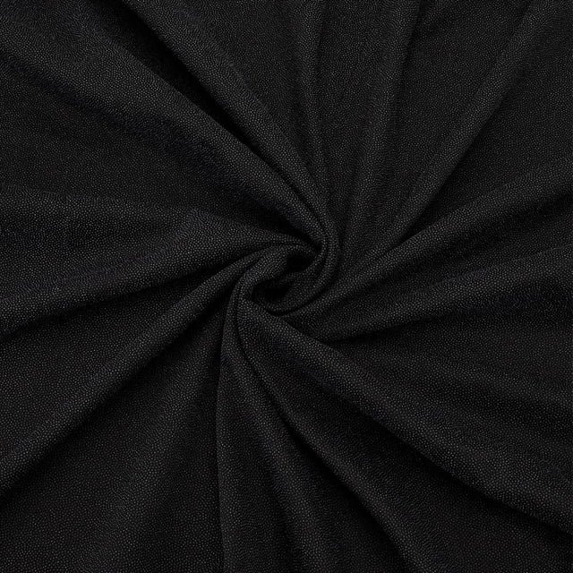 Tela de forro de poliéster negro de 2,18 x 1,64 yardas, entretela termoadhesiva tejida