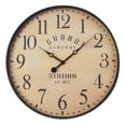 thumbnail image 2 of Monarch Specialties I 9053 - Clocks, 20" Round, Wall Clock, Antique Brown, Transitional, 2 of 4