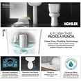 thumbnail image 4 of Kohler Wellworth Two-piece round-front toilet, left-hand trip lever, White, 4 of 4