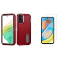 thumbnail image 1 of BD Tough Rugged Cover Designed for Samsung Galaxy A54 5G Case - (Red) Impact Resistant Hybrid Protector Stand Case with Screen Protectors (2-Pack) Tempered Glass, 1 of 4