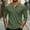 Army Green, variant on Your-Sty Summer Henley Shirts for Men 3/4 Sleeve Baseball Casual Shirts Basic Sport Athletic Tee Tops