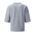 thumbnail image 5 of T Shirts for Man Summer Casual Short Sleeve Jacquard V Neck Relaxed Fit Breathable Tshirts Mens Tees, 5 of 5