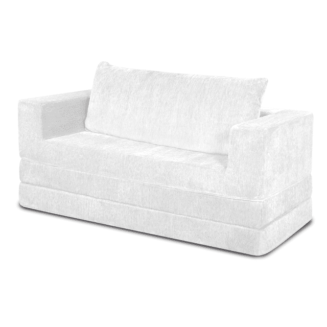 SILLÓN SOFÁ CAMA CHENILLE WHITE