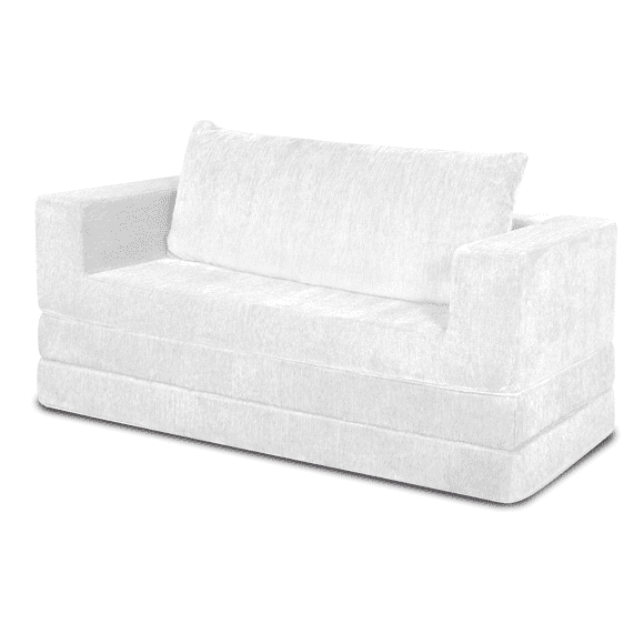 SILLÓN SOFÁ CAMA CHENILLE WHITE