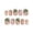 B, variant on Minimalist Floral French Tip Nail Stickers Elegant Coconut Tree Designs Fresh Reusable Decals for Women Girls 24PCS