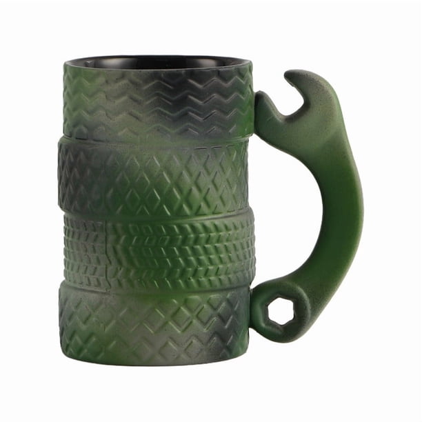 Taza Taza de cerámica con asa de camuflaje, galvanizada, para café, hogar, oficina, cocina, diseño de camuflaje (1 unidad) JASKFLY
