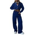 thumbnail image 3 of Conjunto Deportivo Informal de 2 Piezas para Mujer, Sudadera con Capucha y Pantalón Deportivo, Ideal para Viajes y Aeropuertos. Conjuntos de Estar por Casa. Azul M, 3 of 8
