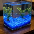 thumbnail image 5 of Ke1Clo Glow in The Dark Aquarium Pebbles, 100 Pcs Fluorescent Stones Substrate Decor, Luminous Aquascaping Gravel for Fish Tank Vase Gardening, Blue, 5 of 6