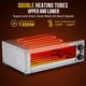 thumbnail image 3 of 16-pulgada electric indoor pizza oven - 1300w commercial countertop pizza maker in stainless steel grilling rack y removable crumb tray home kitchens y restaurants, compact, durable, fast heating, 3 of 6