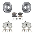 thumbnail image 1 of Transit Auto Front Disc Brake Caliper Rotors and Ceramic Pads Kit for Car Hyundai Accent Kia Rio Rio5 KC8-100680T, 1 of 11