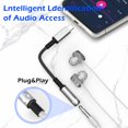 thumbnail image 3 of Adaptador USB C a conector para auriculares de 3,5 mm, paquete de 2 unidades SherAF, 3 of 7