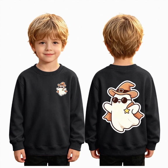 Leey-World Boys Sweatshirts Kids Halloween Long Sleeve Pullovers Crewneck Tops for Toddler Boy