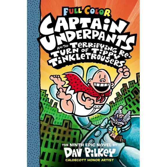 Pre-Owned Captain Underpants and the Terrifying Return of Tippy Tinkletrousers: Color Edition (Captain Underpants #9), 9781338347210, 1338347217, Hardcover, Color edition