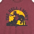 thumbnail image 3 of Instant Message - The Hell I Wont Cowgirl - Women's Racerback Tank Top, 3 of 6