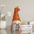 thumbnail image 1 of Otoño Acción de Gracias, Calabaza Girasol Muñeca sin rostro Adornos de gnomo, Adorno de calabaza de muñeca de elfo de felpa rústica hecha a mano (B) oso de fresa Electrónica, 1 of 5