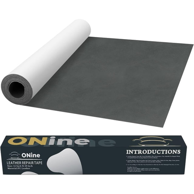 Parche de reparación de cuero, cinta de reparación de cuero, parche de reparación de cuero de 3 x 60 pulgadas para muebles, kit de reparación de vinilo, parche de cuero para sofás, muebles, asientos d