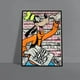 thumbnail image 1 of Disney Cartoon Character Graffiti Poster Mural Decoration Anime Figure Canvas Painting Tigger Mickey Mouse Donald Duck Wall Art50X75cm Unframed Gao Jinjia LED, 1 of 2