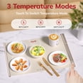 thumbnail image 4 of Food and Plate Warming Tray, Electric Food Warming Tray for Buffet Serving Multifunctional Food Warmer Plate Hot Plate Keeps Food Hot Warming Serving Tray Restaurants Events Home Dinners - BW501, 4 of 9