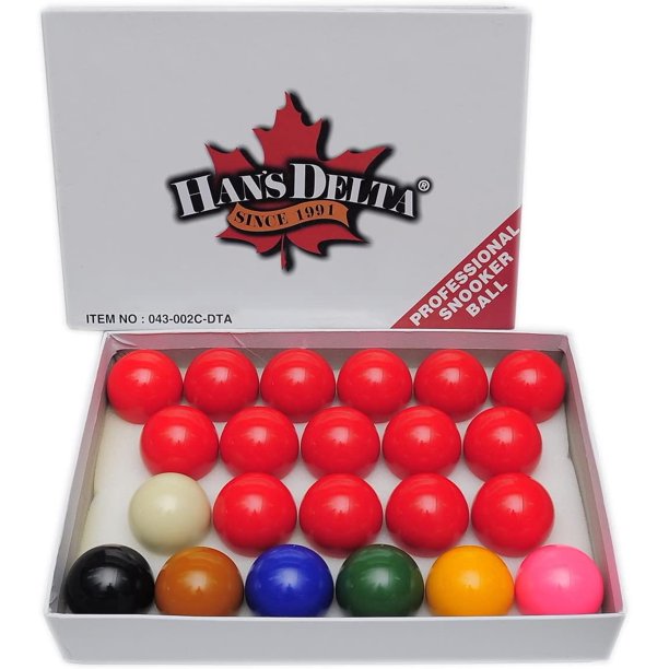 Delta Professional Snooker Billiard Balls Set, 2 1/16Inch, Complete 22