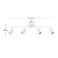 thumbnail image 4 of Globe Electric 4-Light Matte White Track Lighting, 4 of 8