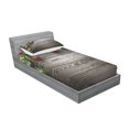thumbnail image 3 of Christmas Bedding Set with Sheet & Covers, Ornaments Nostalgic Historical Celebration and Reunion Themed Print, Printed Bedroom Decor 2 Shams, 4 Sizes, Brown and Red, by Ambesonne, 3 of 3
