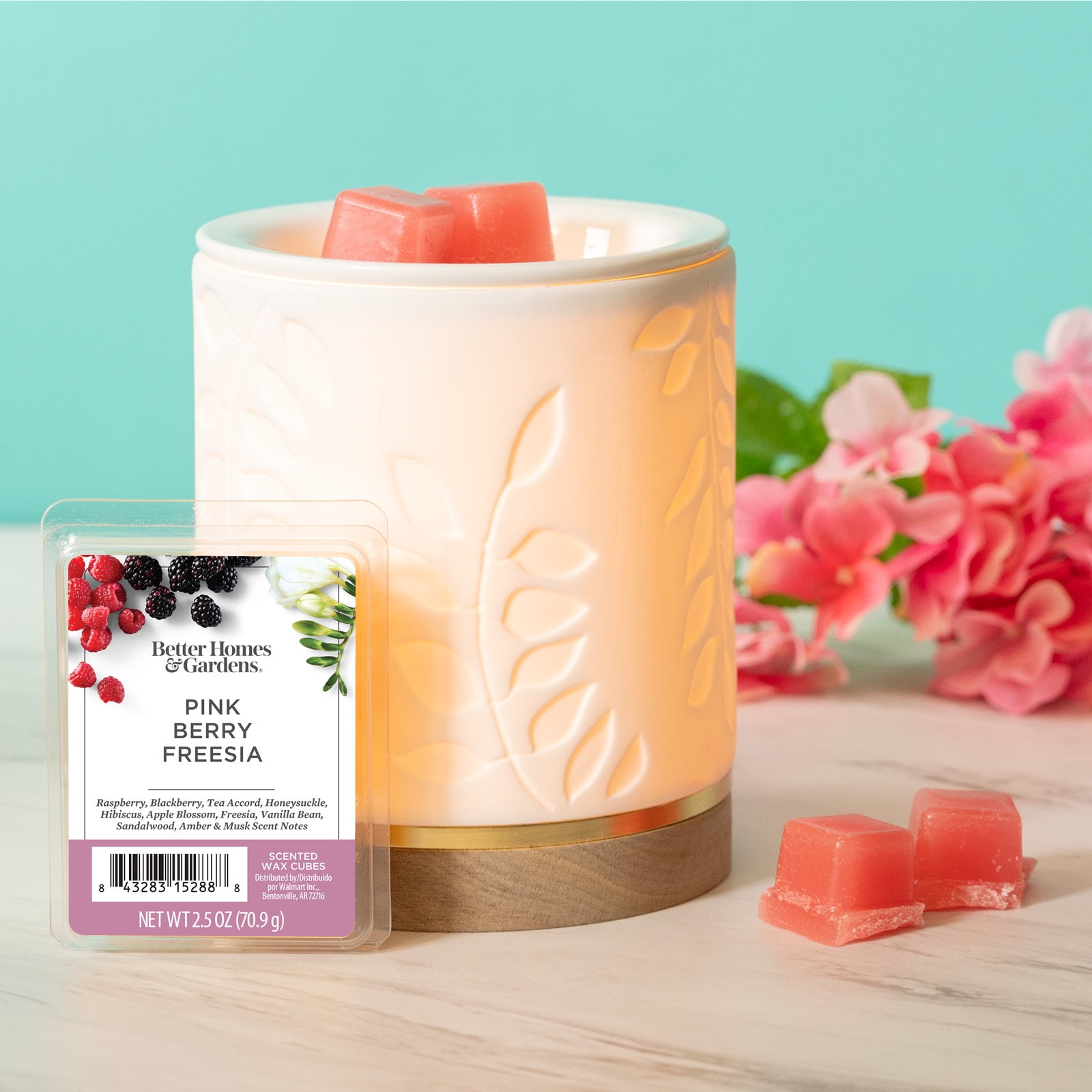 Pink Berry Freesia Scented Wax Melts, Better Homes & Gardens, 2.5 oz (5-Pack)