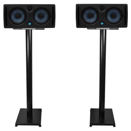 2 Presonus ERIS E66 145w Active Powered Dual 6.5" MTM Studio Monitors+37" Stands