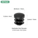 thumbnail image 3 of 50 Paquete Tapón de Plástico Redondo OD 11/20" Insertos de Tubo para Muebles Tapón de Agujero para Tubos/ Inserto de Deslizamiento para Poste de Tubo/Mesa/Pata de Silla/Tubería de Metal/Cerca [Negro], 3 of 6